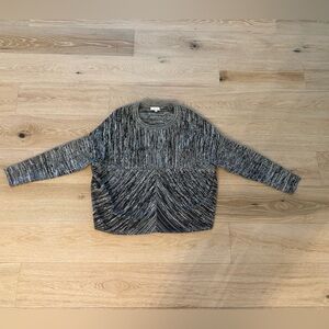 Reiss Stylish Crew Neck Sweater. Black & Gray Pullover Size S.. Gently worn